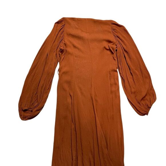 NWT BITTE KAI RAND Sheer Long Cardigan Terracotta Orange Size XS - Picture 4 of 9